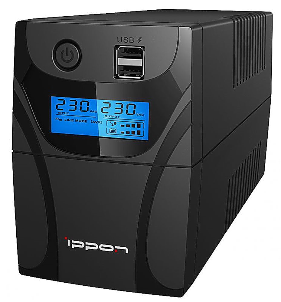 Источник бесперебойного питания Ippon Back Power Pro II 500 300Вт 500ВА черный (арт:1030299)