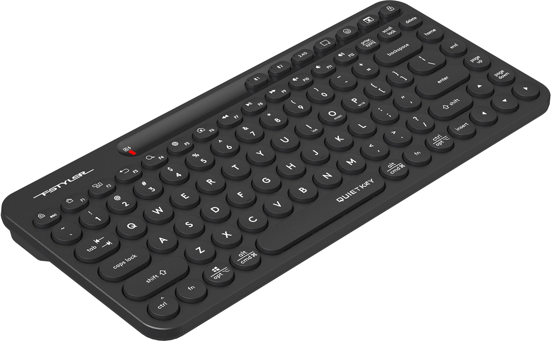 Клавиатура A4Tech FBK36C AS черный USB беспроводная BT/Radio slim Multimedia