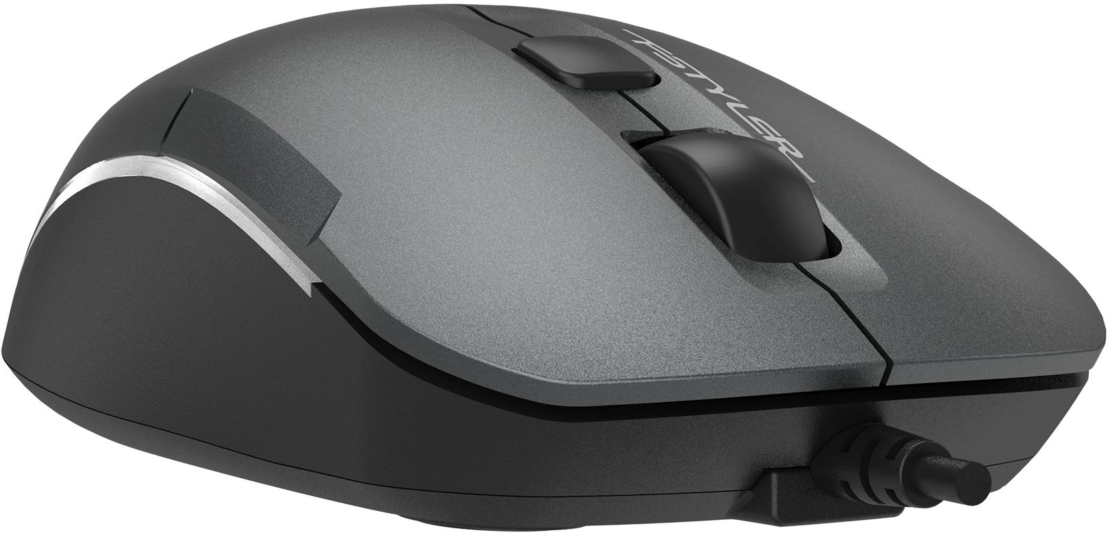 Мышь A4Tech Fstyler FM26 серый/черный оптическая 1600dpi USB для ноутбука 4but (FM26 USB (SMOKY GREY))