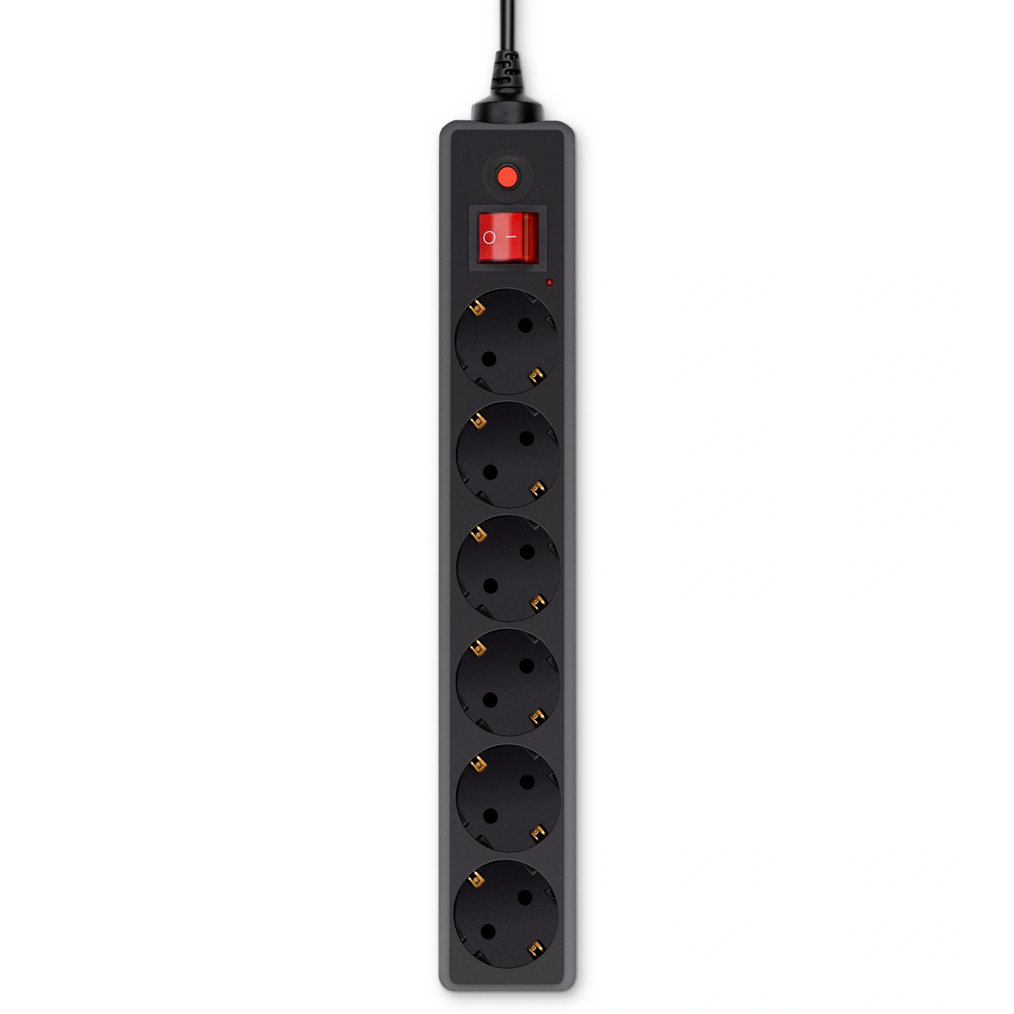 Сетевой фильтр Buro 600SH-16-5-B 5м (6 розеток) черный (коробка)