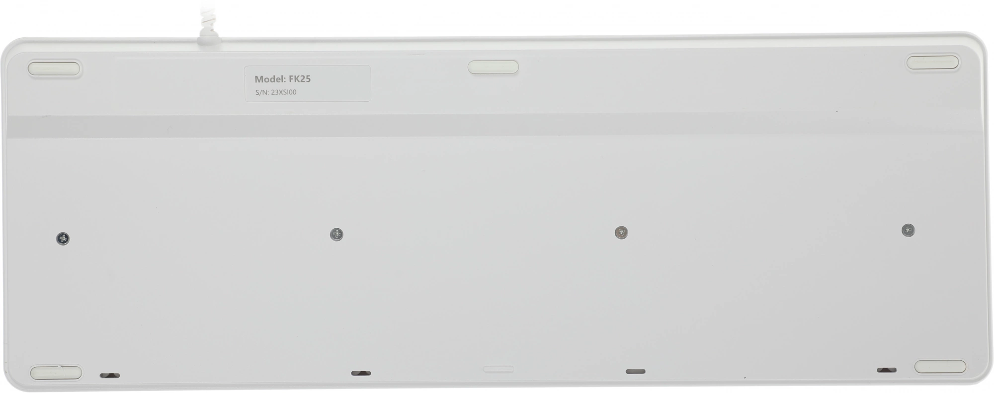 Клавиатура A4Tech FK25 белый/серый USB slim (FK25 WHITE) кабель 1.5м