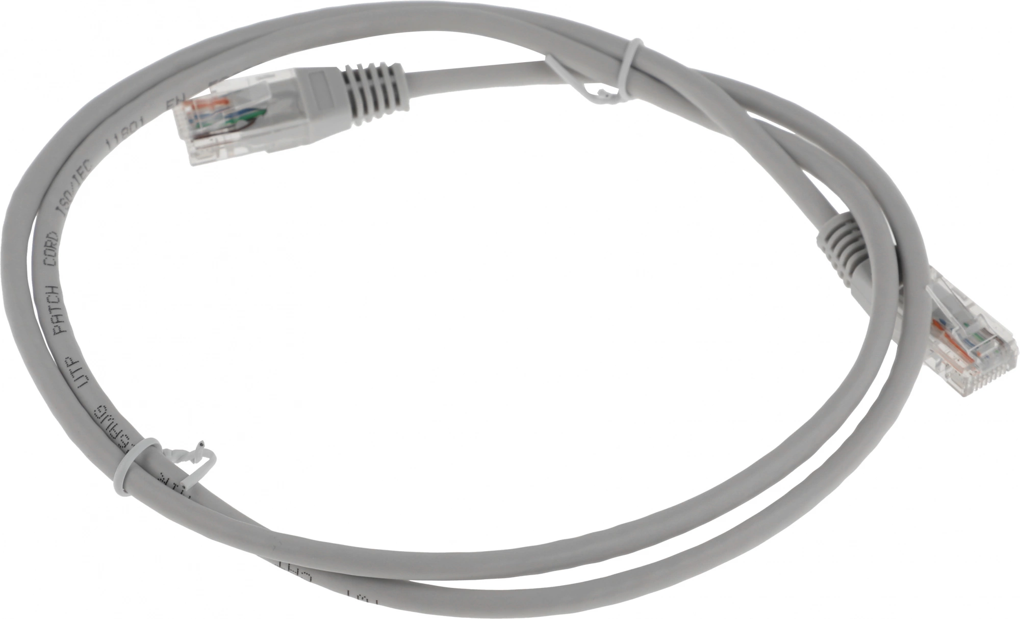 Патч-корд Lanmaster TWT-45-45-1.0-GY UTP RJ-45 вил.-вилка RJ-45 кат.5E 1м серый ПВХ (уп.:1шт)