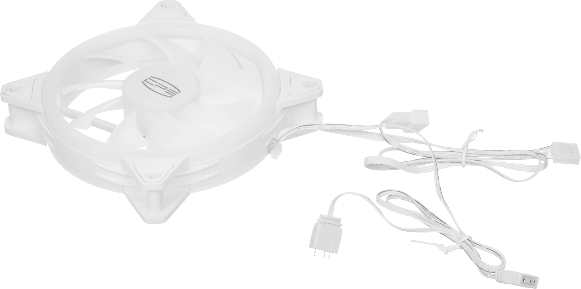 Вентилятор для корпуса PcCooler F3 T120 ARGB 120х120x25 белый 4-pin 21.6дБ (F3-T120WHAM1-GL) Ret