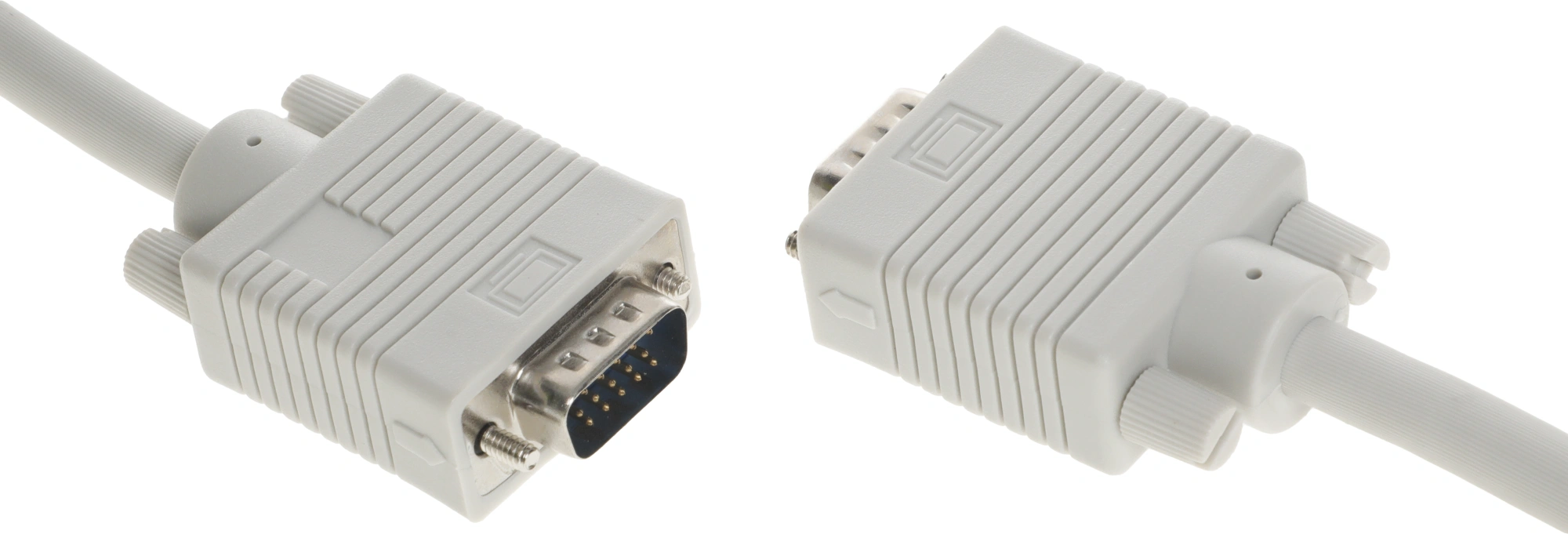 Кабель Buro CAB016S-5M VGA (m) VGA (m) 5м феррит.кольца серый