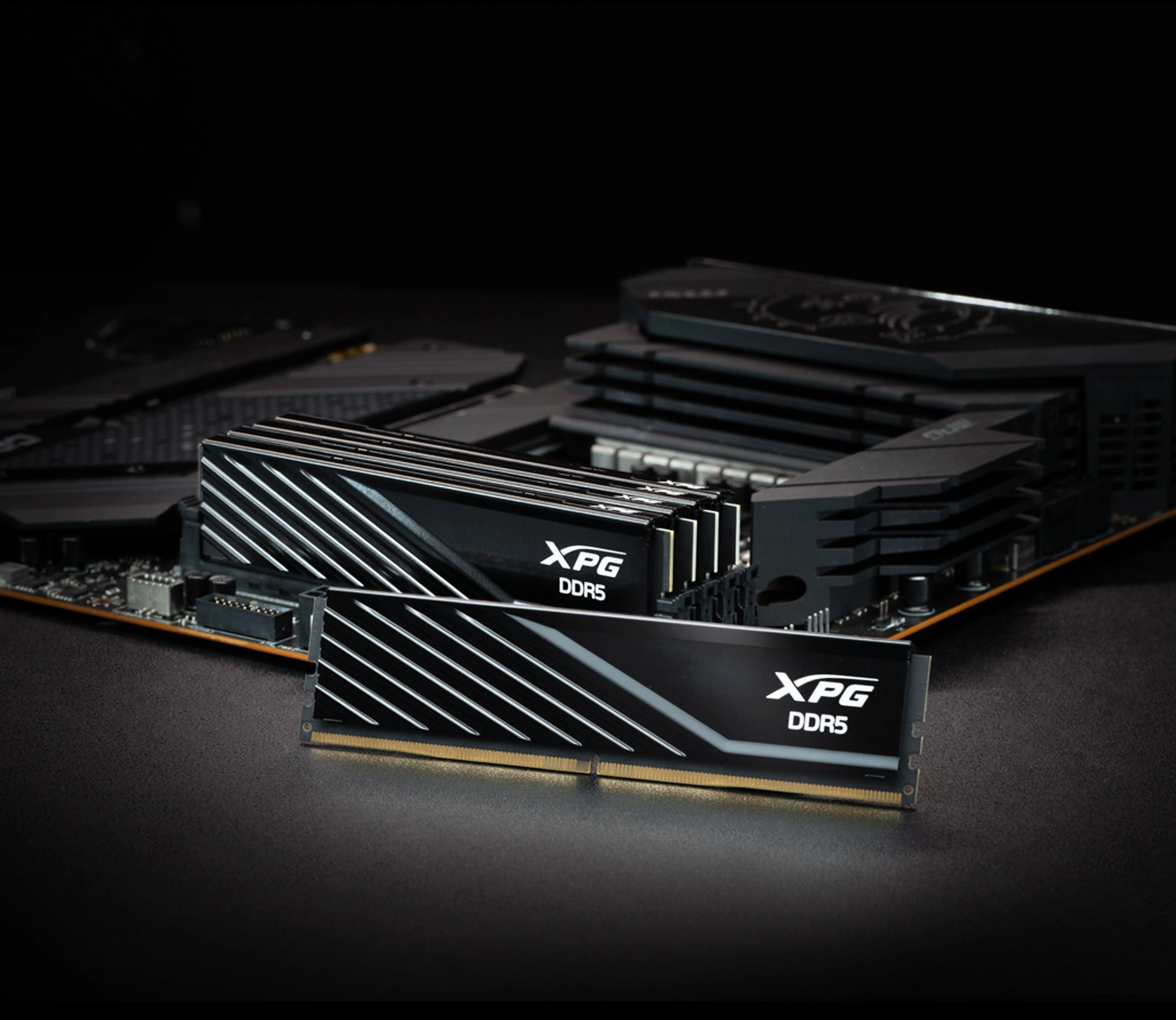 Память DDR5 16GB 5600MHz A-Data AX5U5600C4616G-SLABBK XPG Lancer Blade RTL Gaming PC5-44800 CL46 DIMM ECC 288-pin 1.1В kit dual rank с радиатором Ret