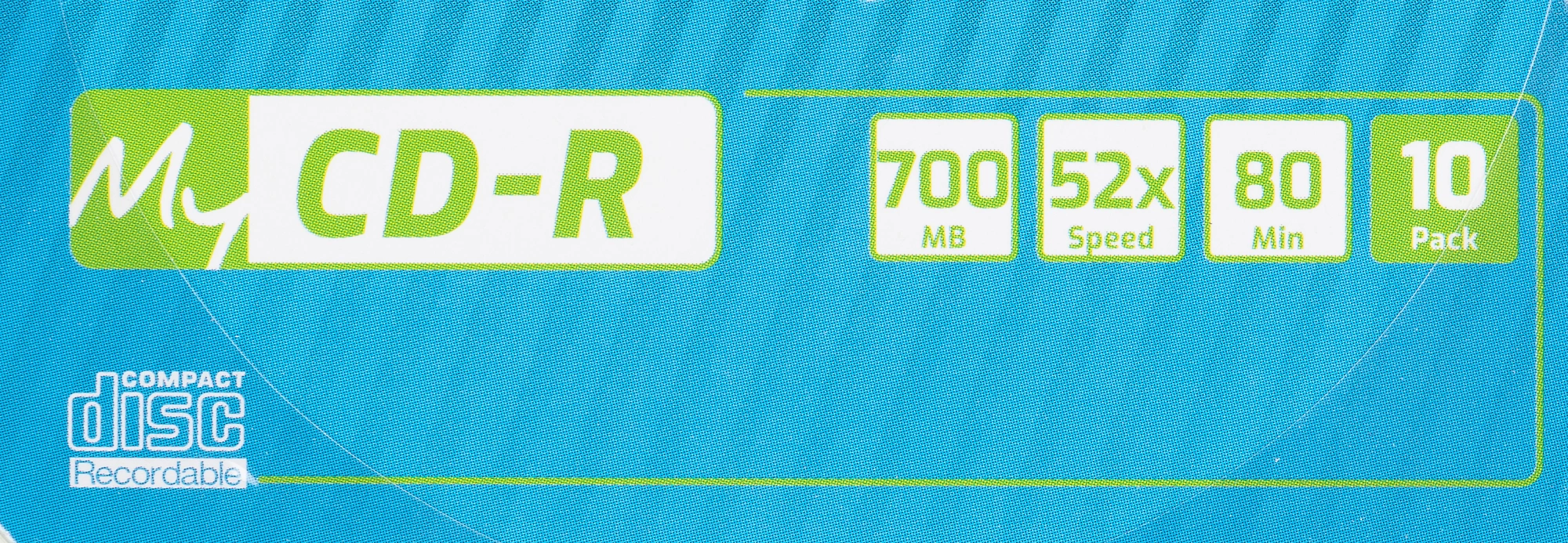 Диск CD-R MyMedia 700Mb 52x Pack wrap (10шт) (69204)