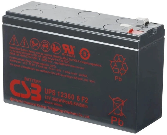 Батарея для ИБП CSB UPS123606 F2 12В 7.5Ач