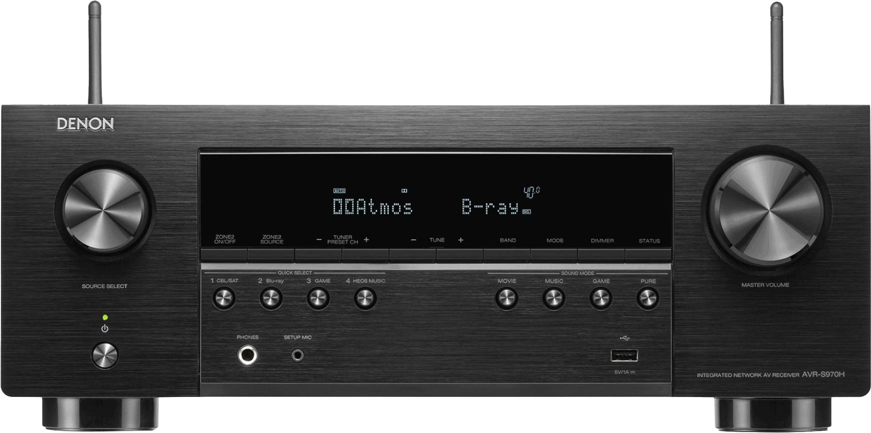 Ресивер AV Denon AVR-S970H 7.2 черный