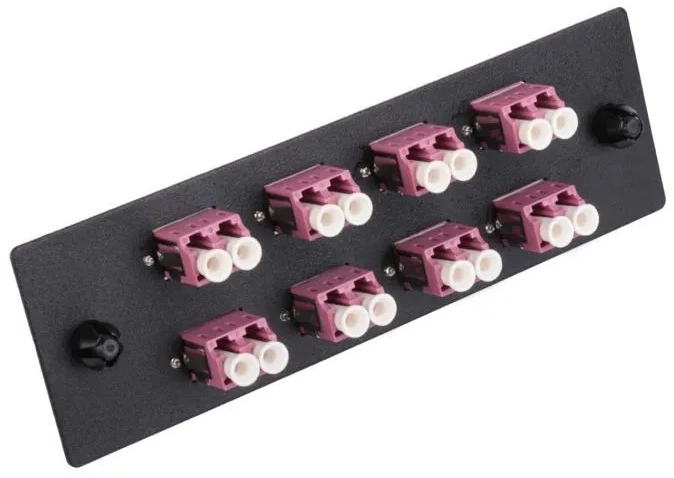 Панель LanmasterLAN-APM-8X2LC/OM4 1U 8xLC дупл. 50/125 OM4