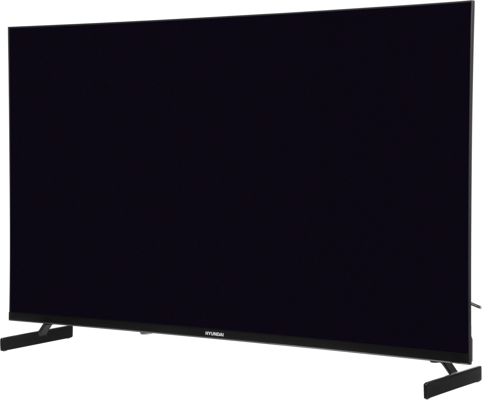Телевизор LED Hyundai 43" H-LED43BU7011 Google TV Frameless Metal черный 4K Ultra HD 60Hz MEMC DVB-T DVB-T2 DVB-C DVB-S DVB-S2 USB WiFi Smart TV