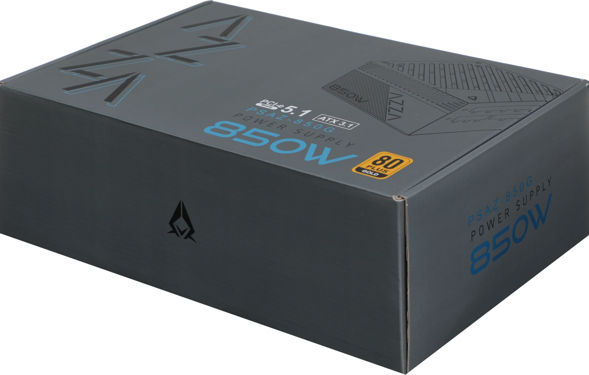 Блок питания Azza ATX 850W PSAZ-850G 80+ gold (20+4pin) APFC 120mm fan 6xSATA Cab Manag RTL