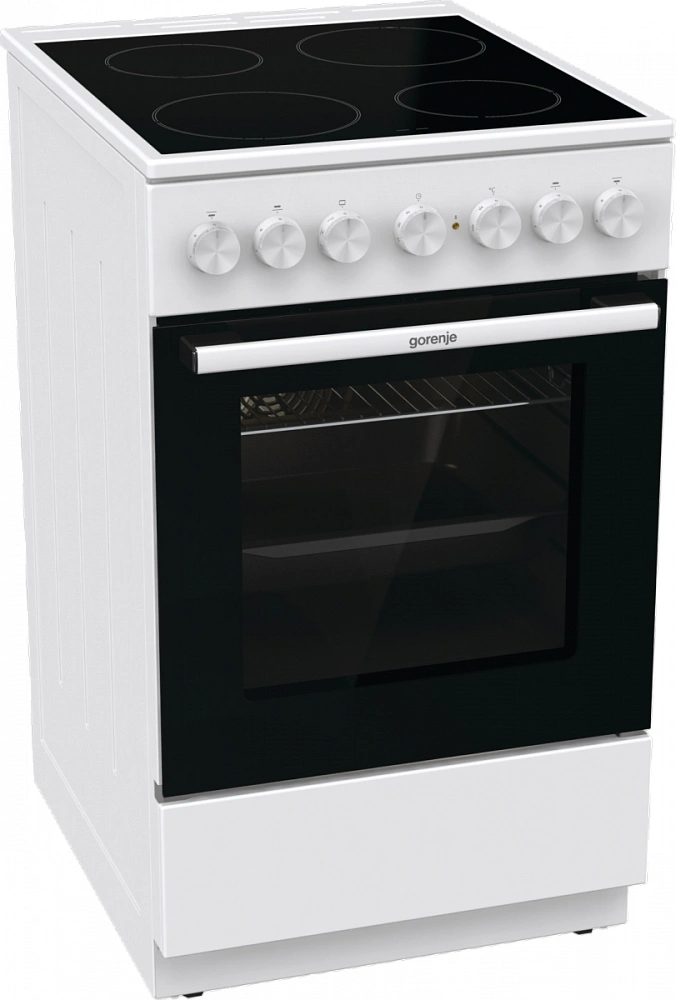 Плита Электрическая Gorenje GEC5B42WG белый стеклокерамика (без крышки)