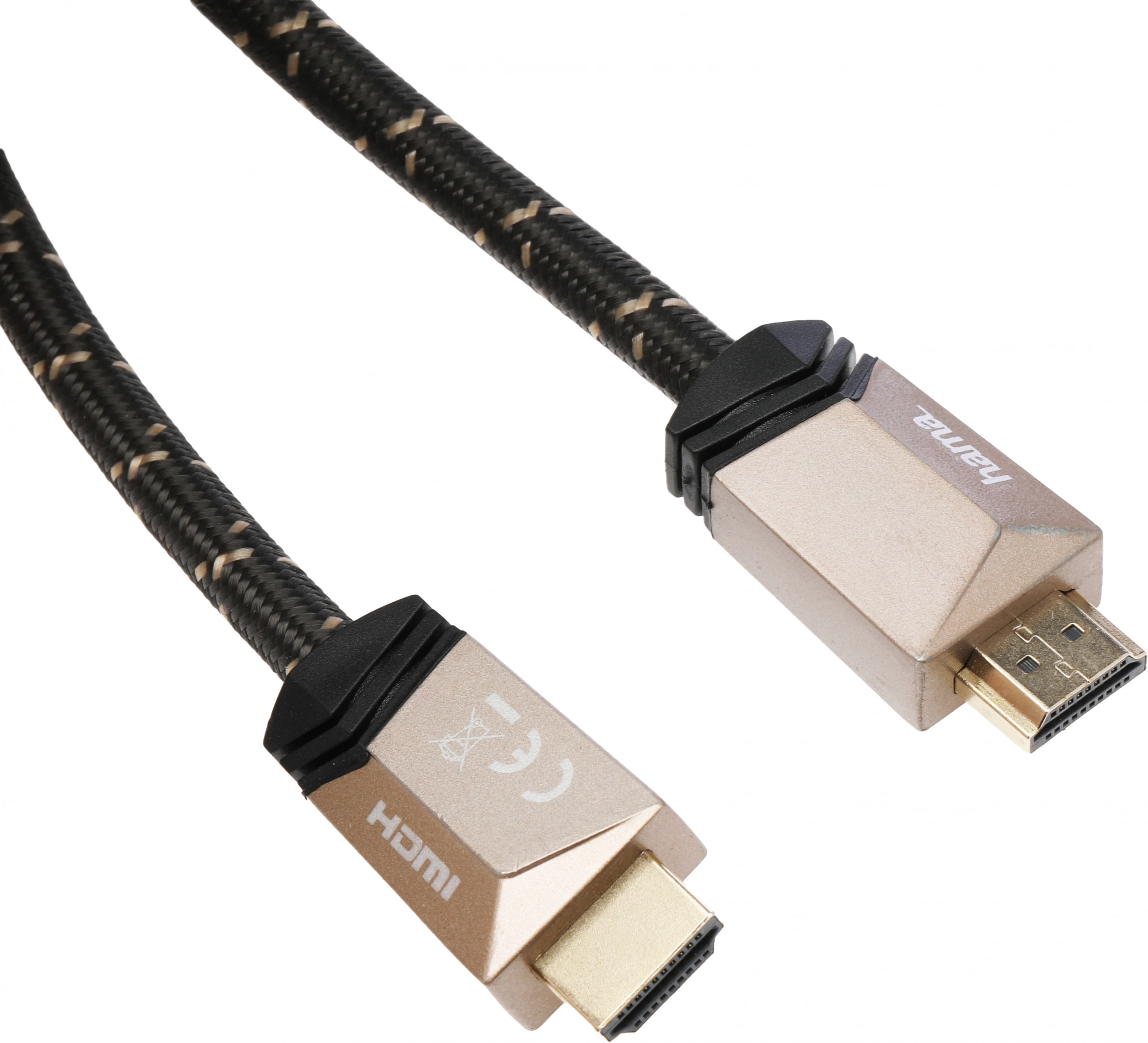 Кабель аудио-видео Hama Premium HDMI (m)/HDMI (m) 1.5м. феррит.кольца позолоч.конт. черный 5зв (00205025)