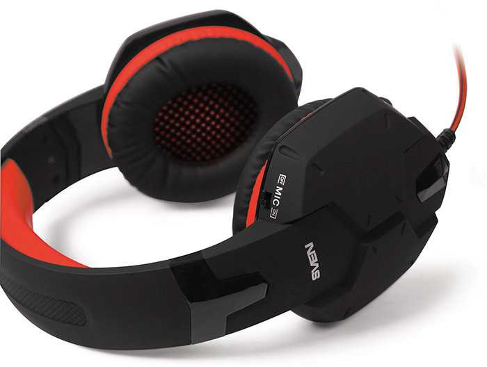 Наушники с микрофоном Sven AP-G988MV черный/красный 2.2м накладные оголовье (SV-014797)