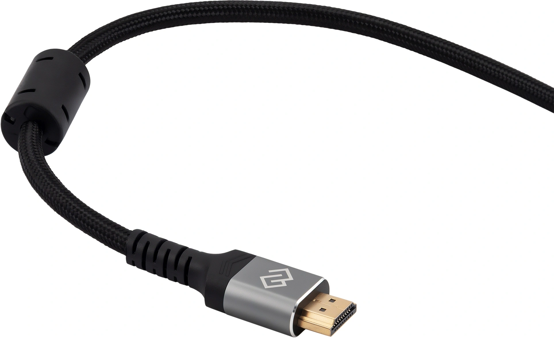 Кабель аудио-видео Digma HDMI (m)/HDMI (m) 5м. феррит.кольца позолоч.конт. черный (D-HDMI-2FF-V2.1-5M)