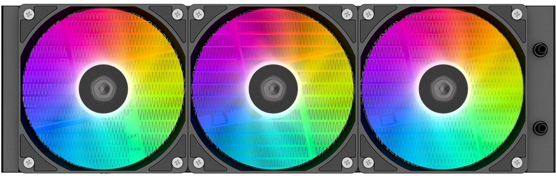 Система водяного охлаждения ID-Cooling SL360 XE ARGB Soc-AM5/AM4/1200/1700/1851 черный 4-pin 14-30dB Al+Cu LCD 350W Ret