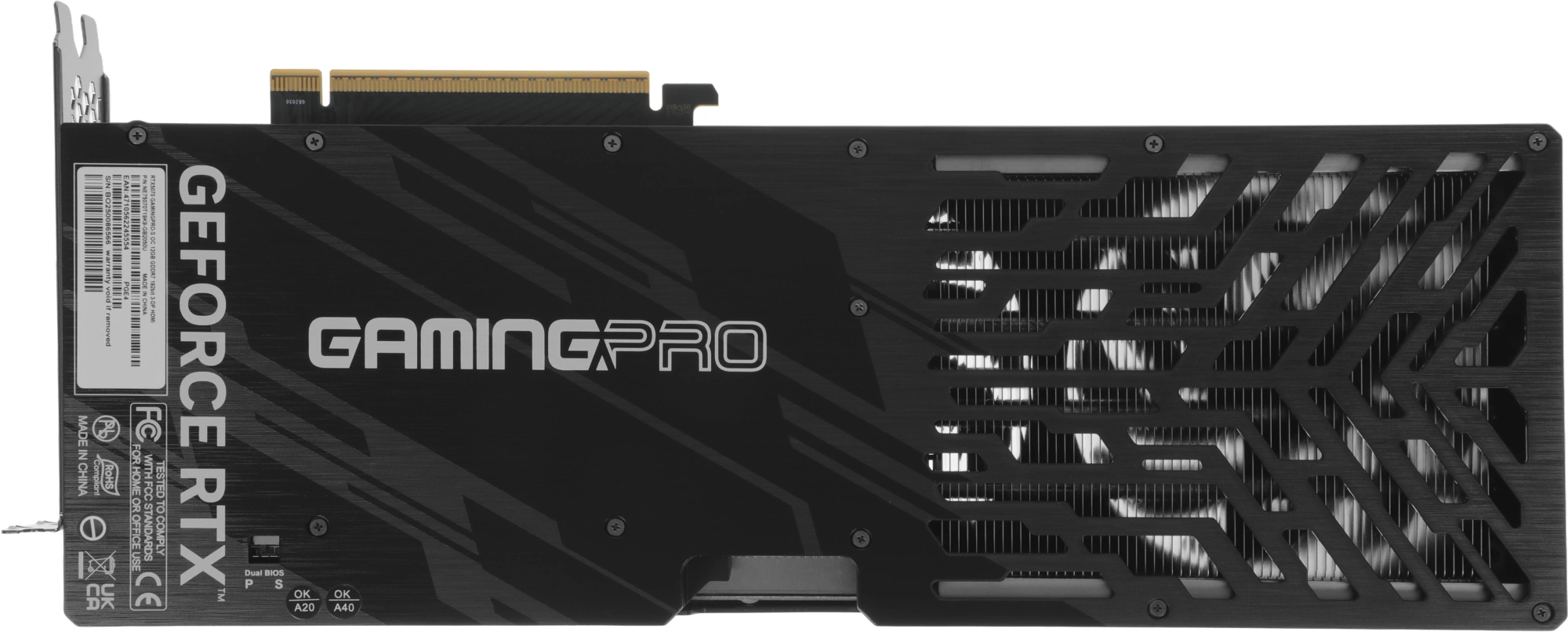 Видеокарта Palit PCI-E 5.0 PA-RTX5070 GAMINGPRO-S OC NVIDIA GeForce RTX 5070 12Gb 192bit GDDR7 2325/28000 HDMIx1 DPx3 HDCP Ret
