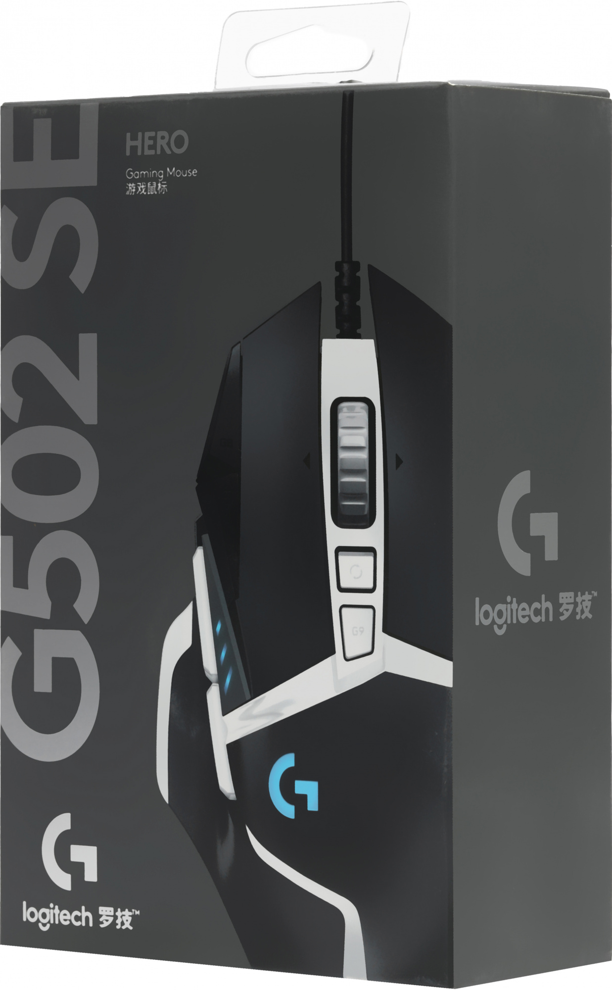 Мышь Logitech G502 SE Hero черный/белый лазерная 25600dpi USB 11but (910-005732)