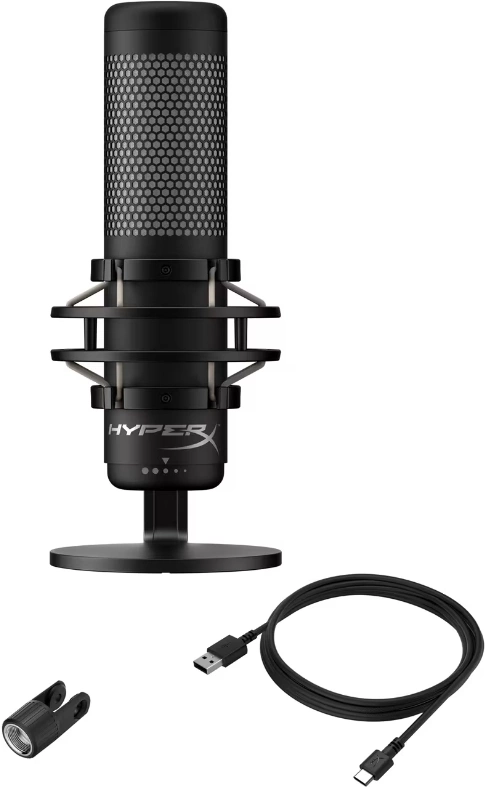 Микрофон проводной HyperX QuadCast 2 3м черный