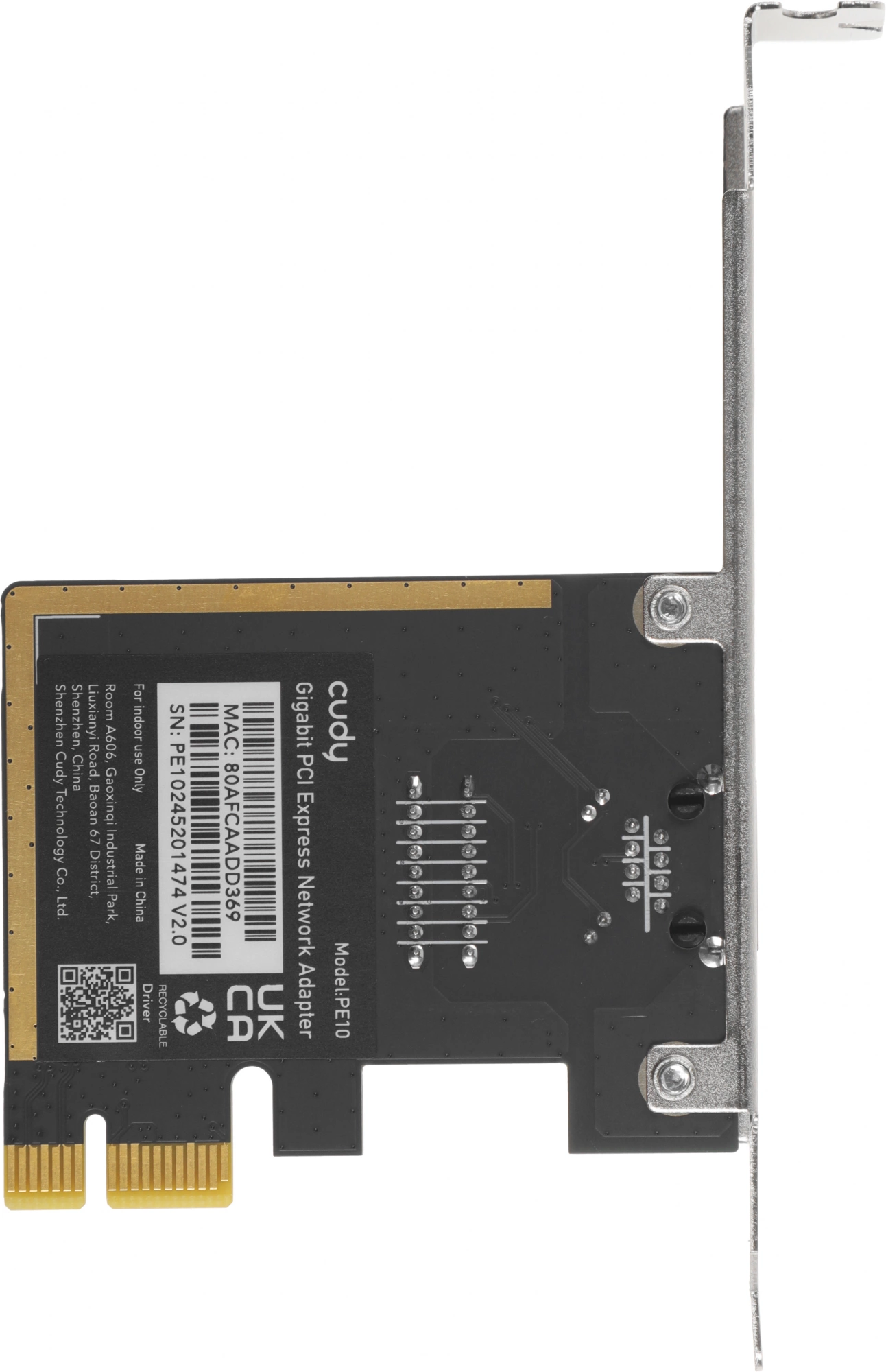 Сетевой адаптер Gigabit Ethernet Cudy PE10 PCI Express