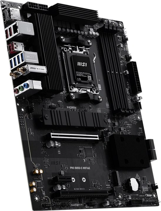 Материнская плата MSI PRO B850-S WIFI6E Socket AM5 AMD B850 4xDDR5 ATX AC`97 8ch(7.1) 2.5Gg RAID+HDMI+DP