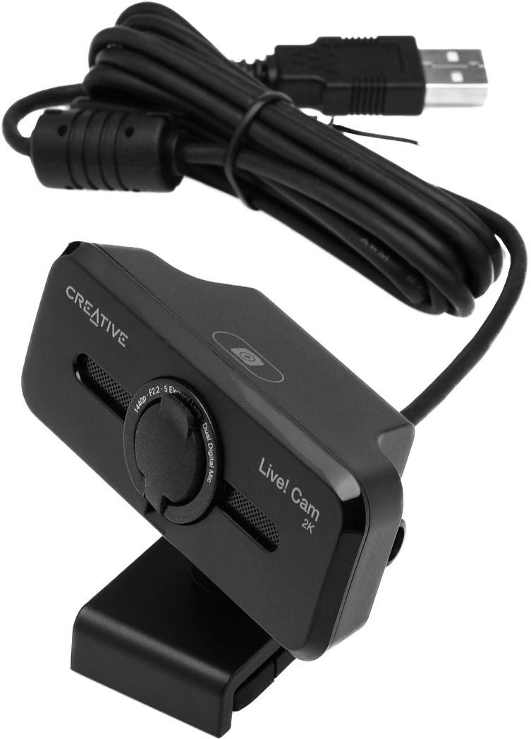 Камера Web Creative Live! Cam SYNC V3 черный 5Mpix (2560x1440) USB2.0 с микрофоном (73VF090000000)