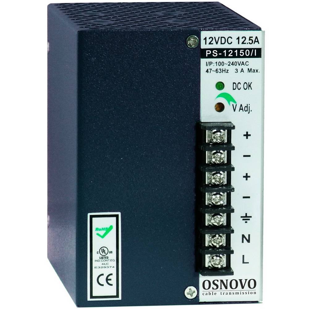 PS-12150/I - Промышленный блок питания. DC12V, 12,5A (150W)