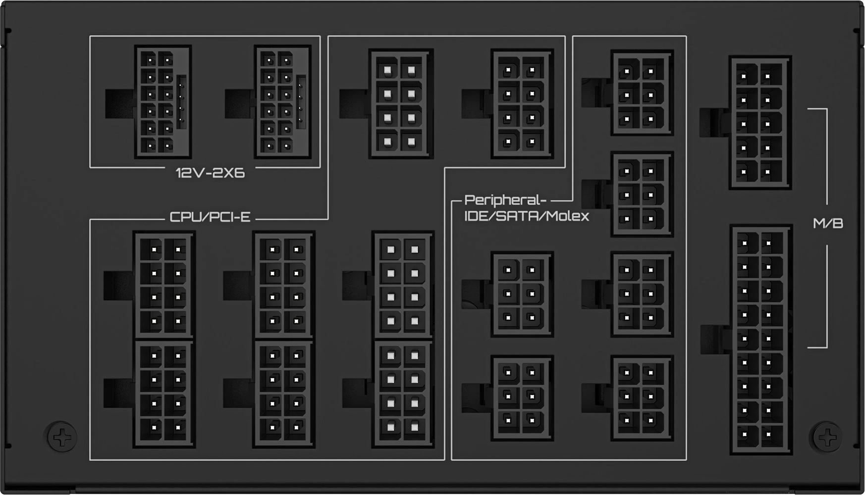 Блок питания Gigabyte ATX 1600W GP-UD1600PM PG5 Gen.5 80+ platinum (20+4pin) APFC 120mm fan 16xSATA Cab Manag RTL