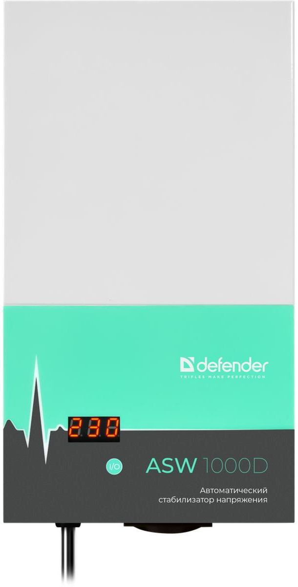 Стабилизатор напряжения Defender ASW 1000D 600Вт 1000ВА белый