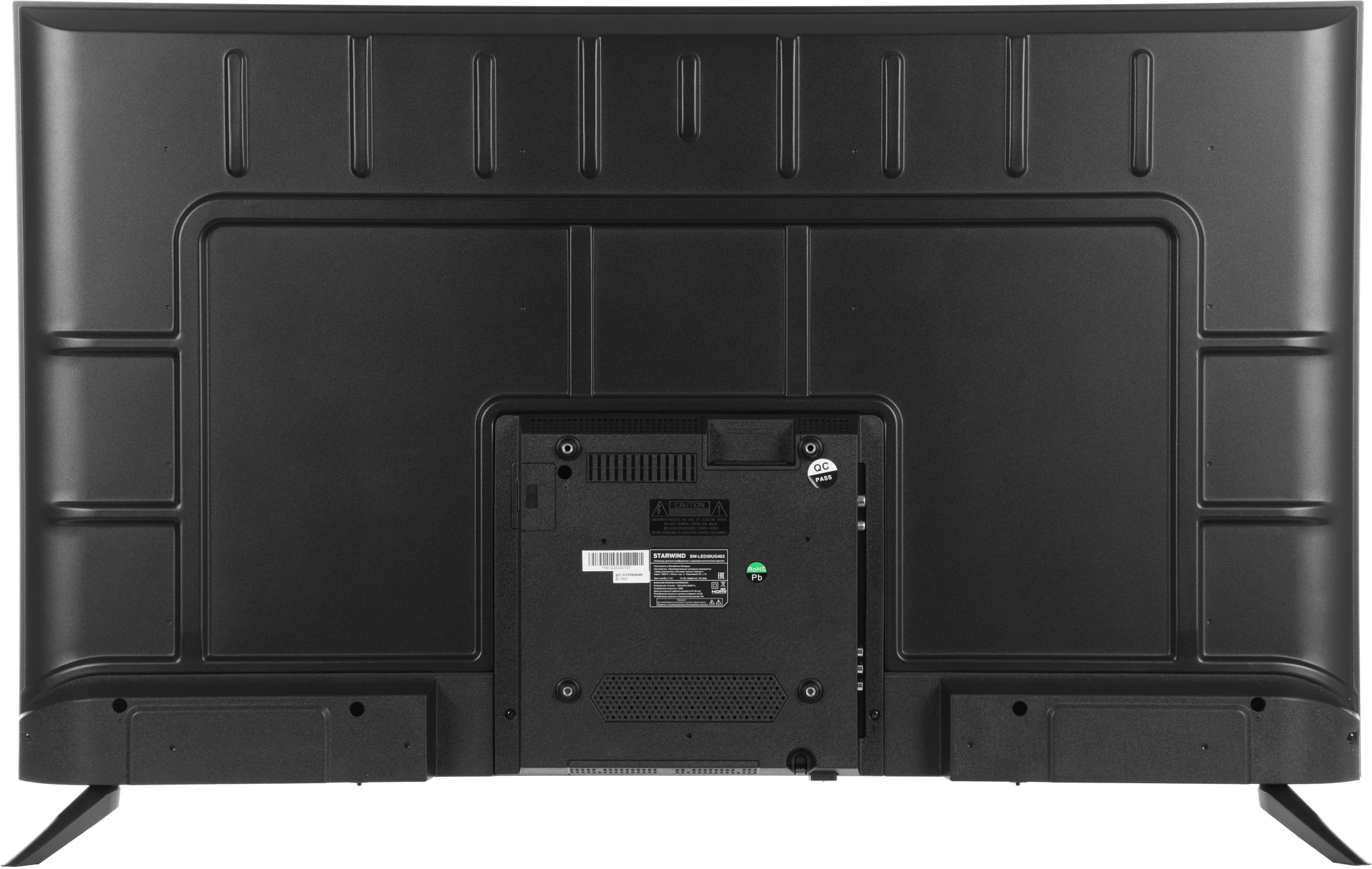 Телевизор LED Starwind 50" SW-LED50UG403 Яндекс.ТВ Frameless черный 4K Ultra HD 60Hz DVB-T DVB-T2 DVB-C DVB-S DVB-S2 USB WiFi Smart TV
