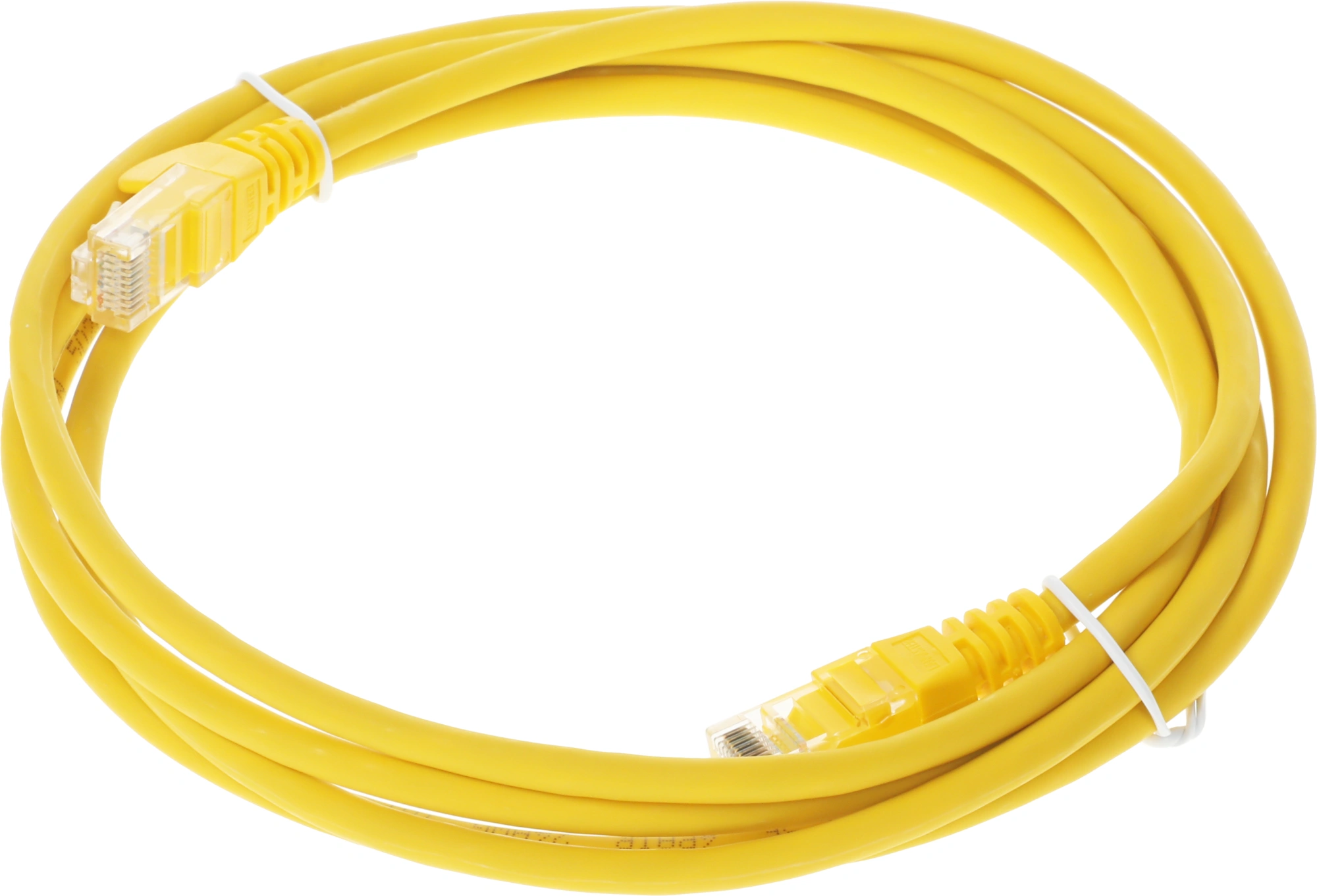 Патч-корд Lanmaster LAN-PC45/U5E-2.0-YL UTP RJ-45 вил.-вилка RJ-45 кат.5E 2м желтый LSZH (уп.:1шт)
