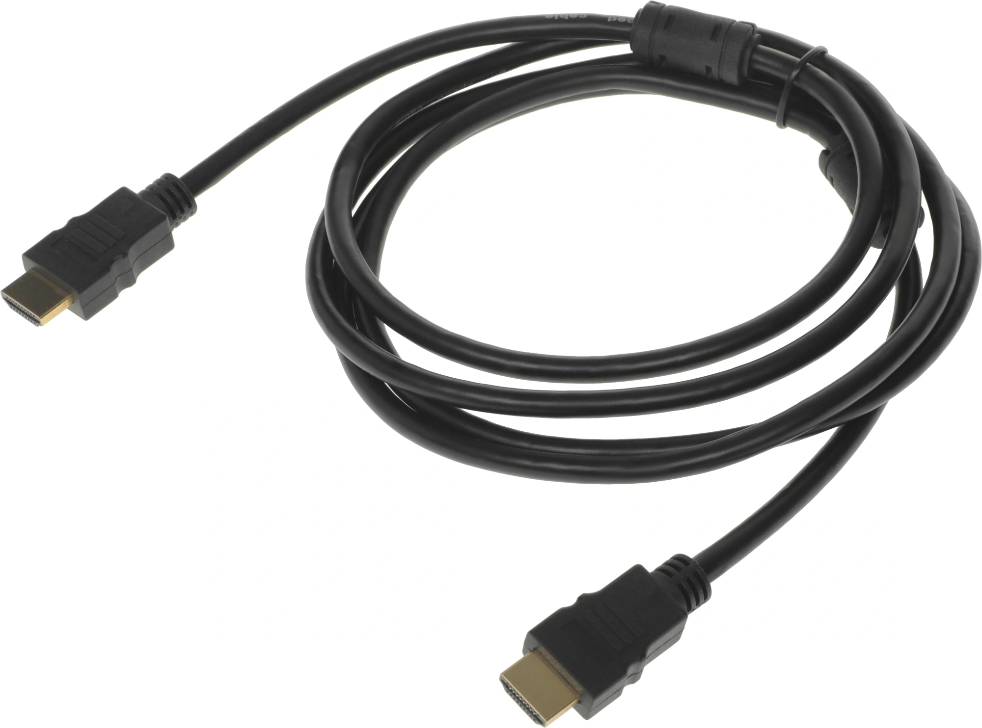 Кабель аудио-видео Premier 5-813 HDMI (m)/HDMI (m) 2м. феррит.кольца позолоч.конт. черный (5-813 2.0)