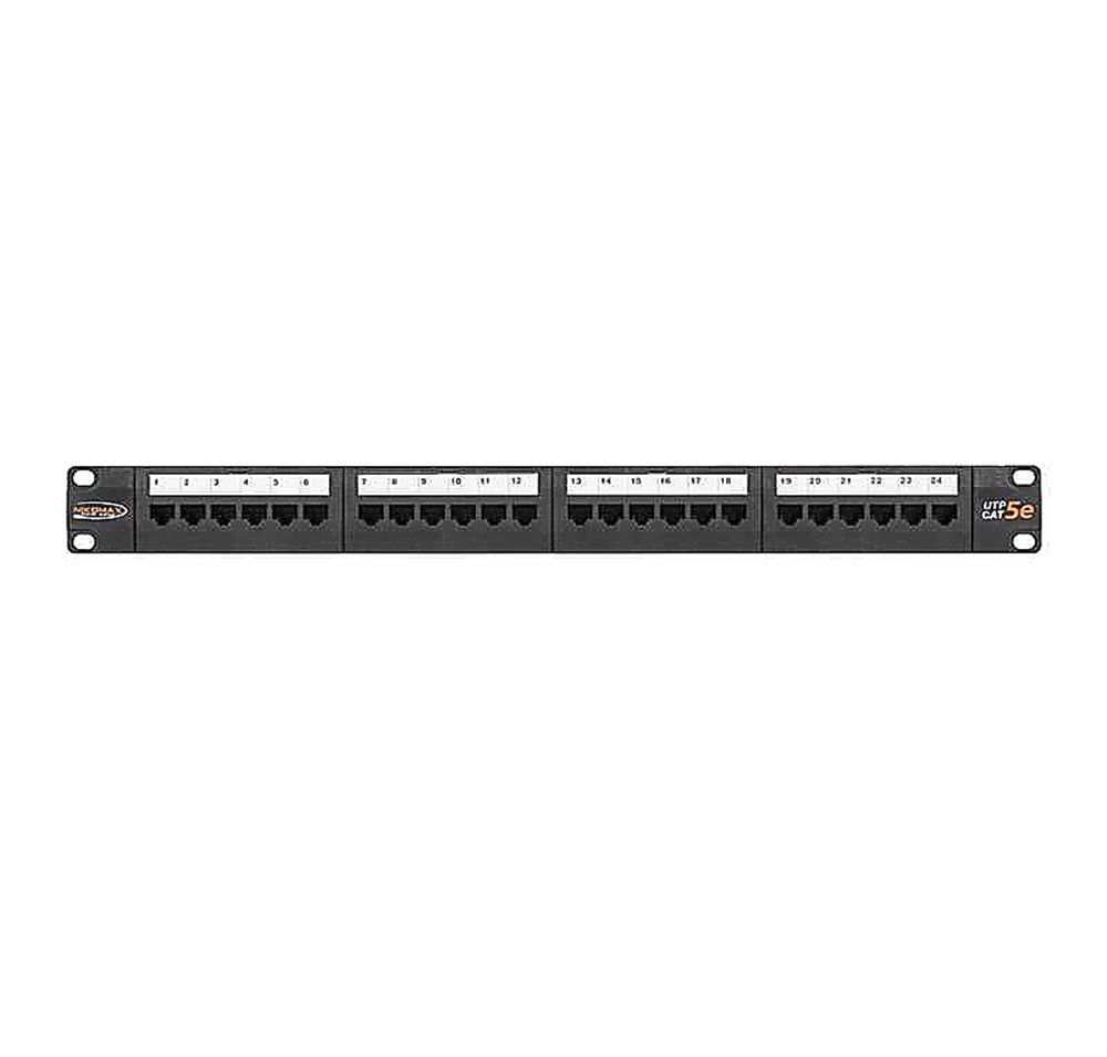 NMC-RP24UD2-1U-BK Коммутационная панель NIKOMAX 19", 1U, 24 порта, Кат.5e (Класс D)