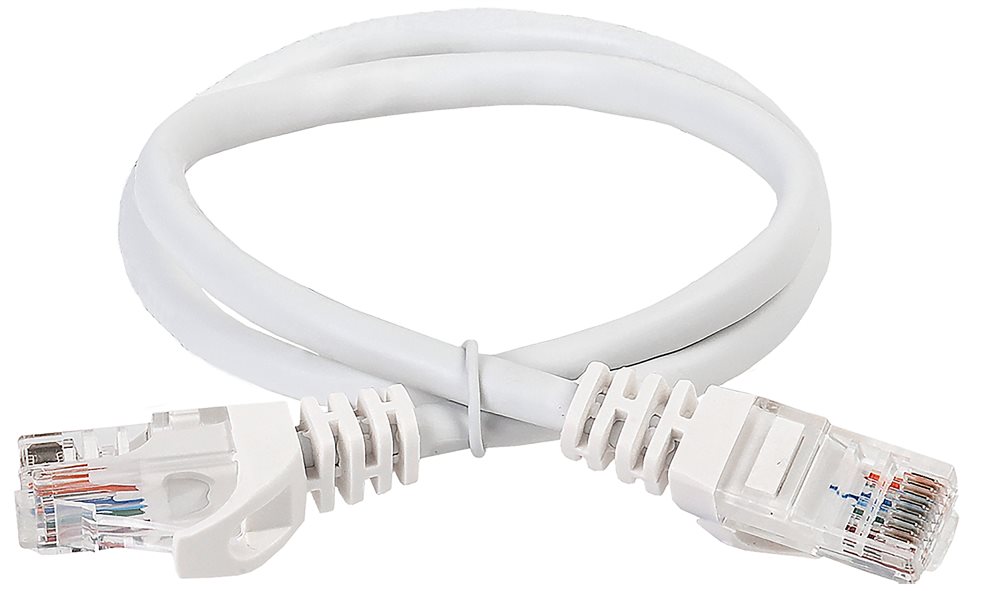PC08-C5EUL-05M - ITK Коммутационный шнур кат. 5Е UTP LSZH 0,5м белый