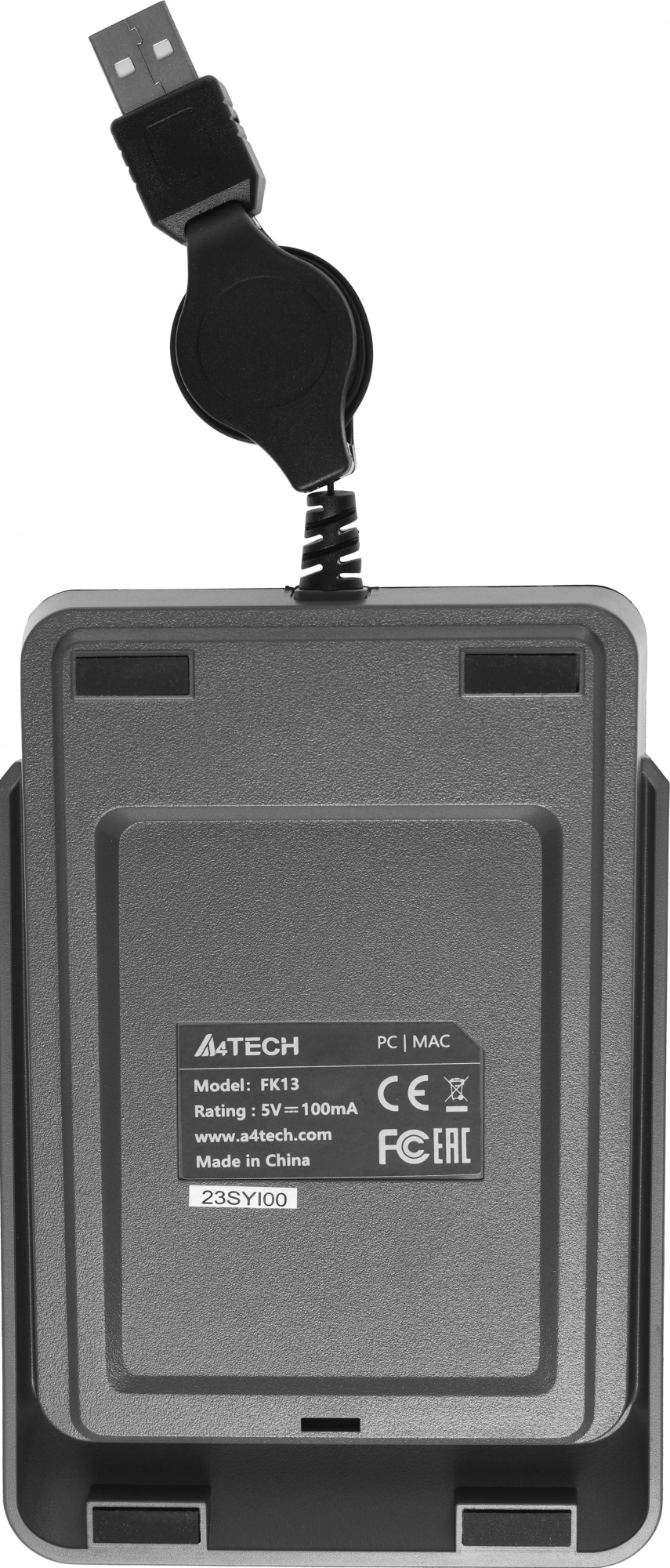 Числовой блок A4Tech FK13 серый USB slim для ноутбука (FK13 USB ( GREY)) кабель 0.7м