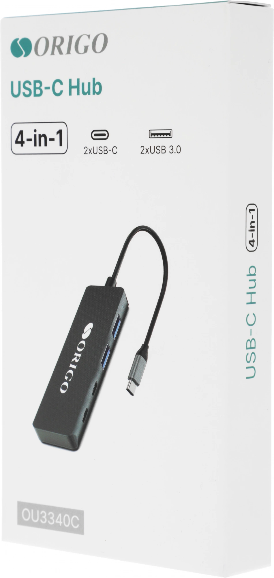 Разветвитель USB-C Origo OU3340C 4порт. черный (OU3340C/A1A)