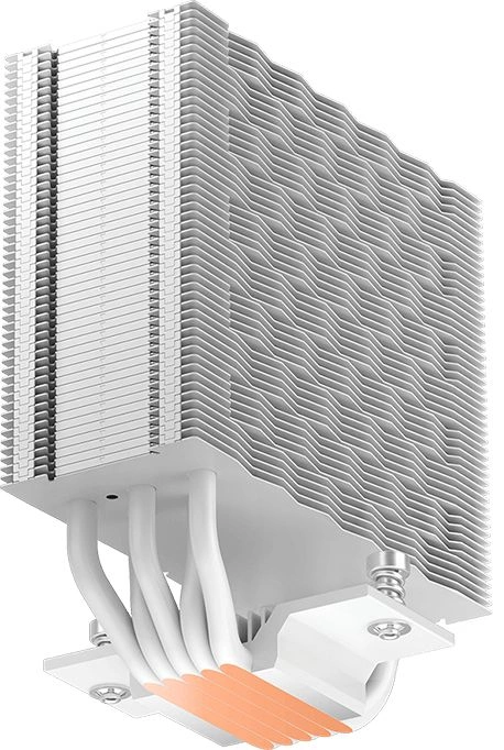 Устройство охлаждения(кулер) PcCooler RZ500 Soc-AM5/AM4/1200/1700/1851 белый 4-pin 32dB Al+Cu 250W Ret (RZ500-WHNWNX-GL)