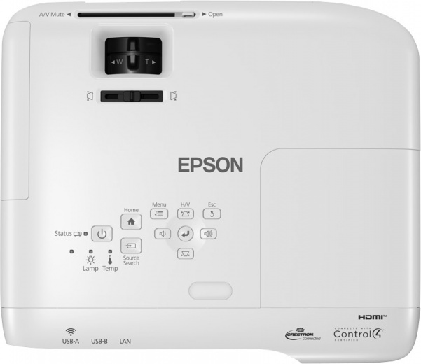 Проектор Epson EB-982W 3LCD 4200Lm LS (1280x800) 16000:1 ресурс лампы:6500часов 1xUSB typeA 1xUSB typeB 2xHDMI 3.1кг
