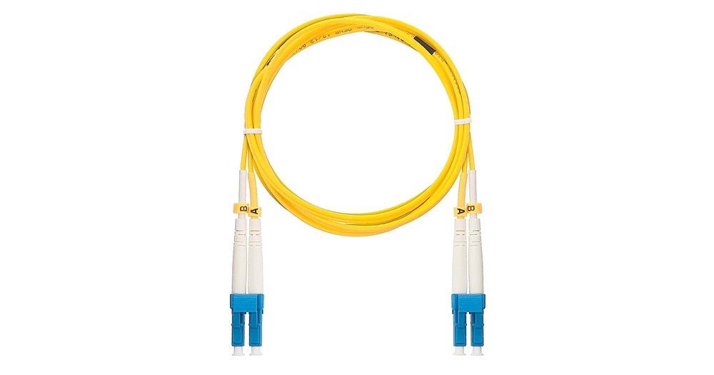 NMF-PC2S2C2-LCU-LCU-010 - Шнур NIKOMAX волоконно-оптический, соединительный, одномодовый 9/125мкм, стандарта OS2, LC/UPC-LC/UPC, двойной, LSZH нг(A)-HFLTx, 2мм, желтый, 10м