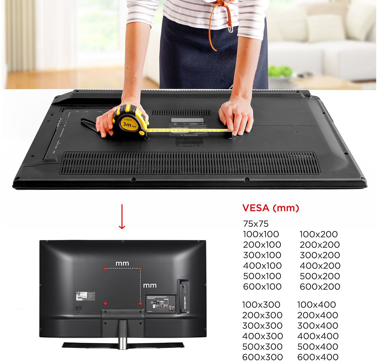 Кронштейн для телевизора Holder PTS-4006 черный 32"-60" макс.40кг настенный наклон