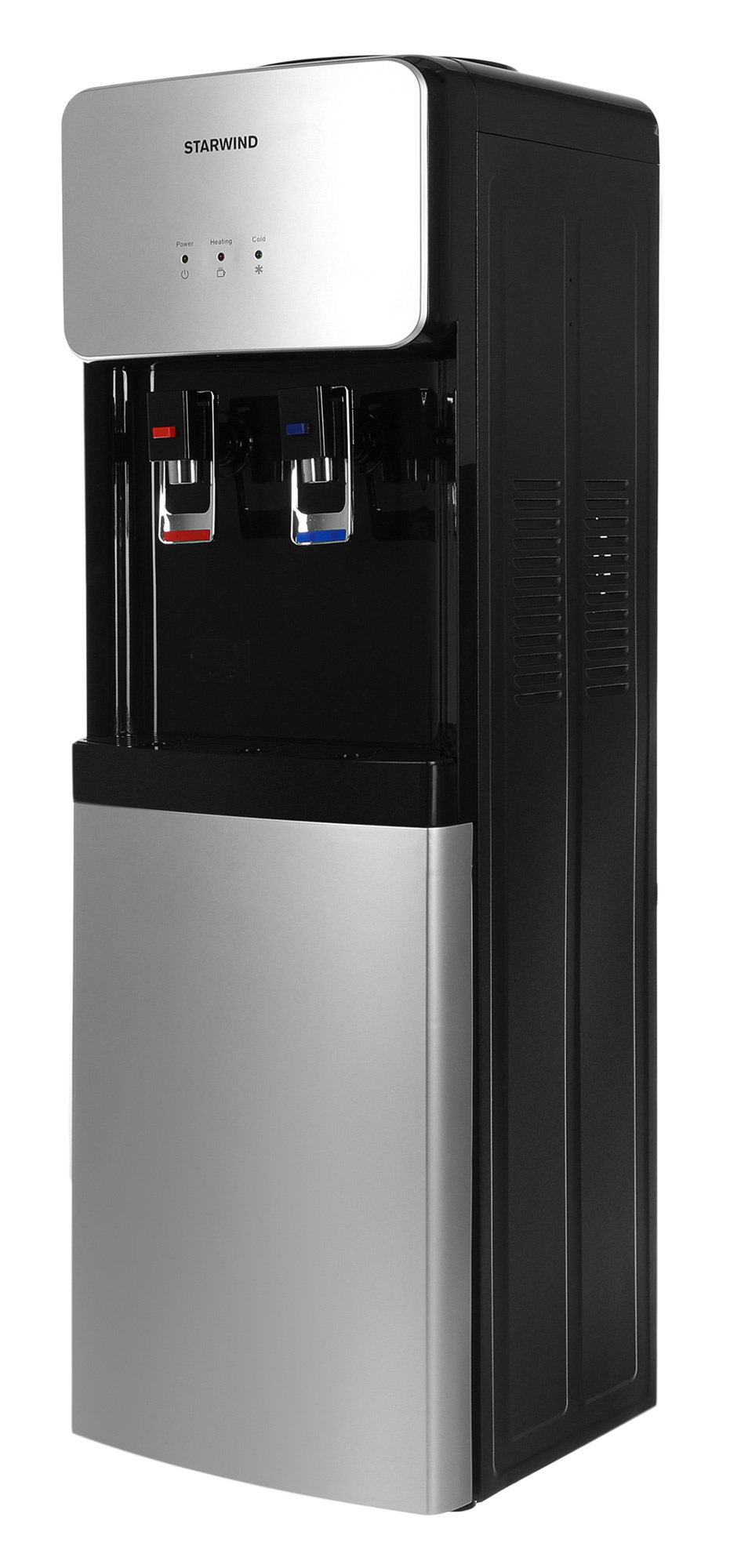 Кулер Starwind SW-1011EB напольный электронный черный/серебристый