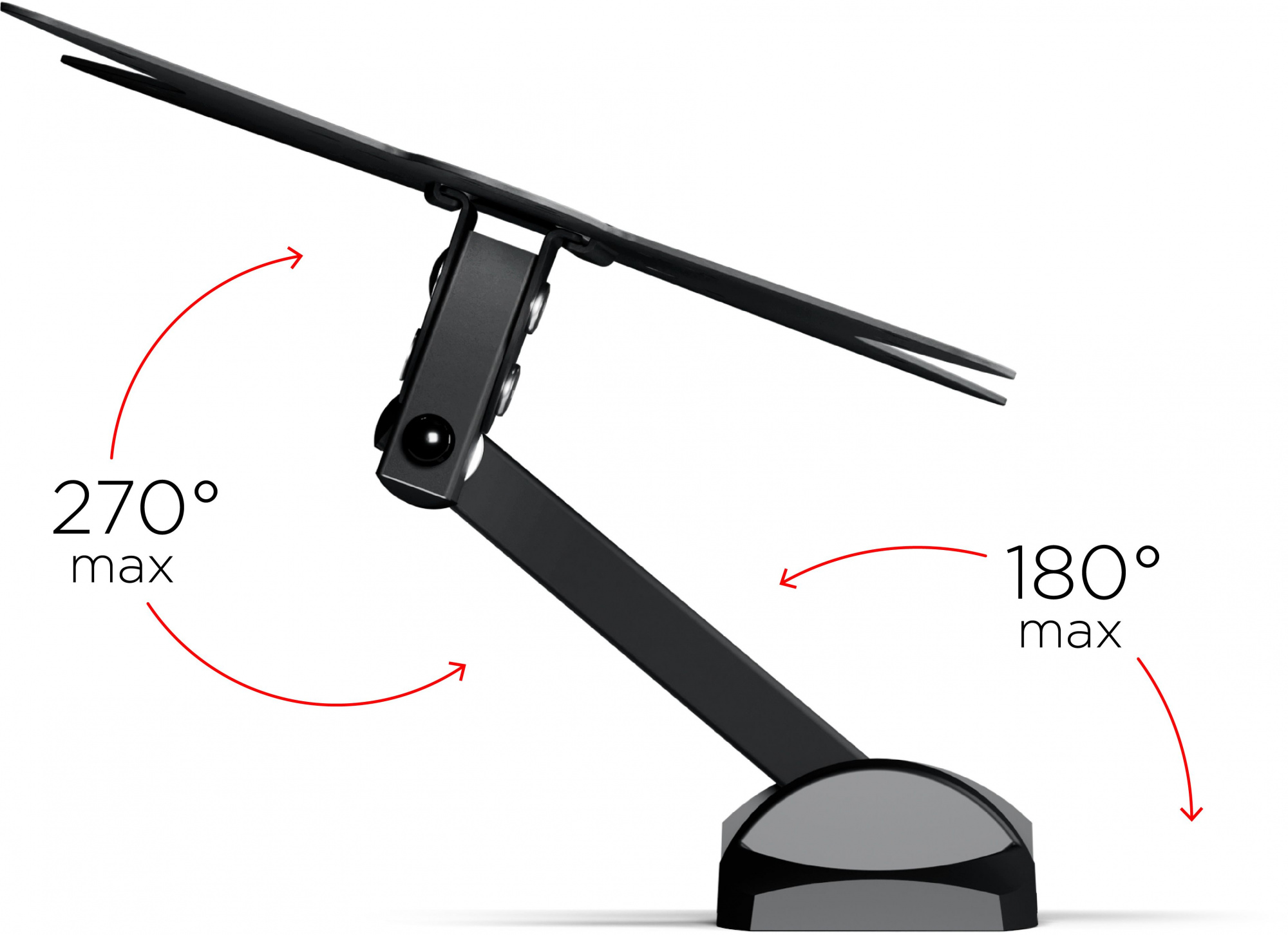 Кронштейн для телевизора Holder LCDS-5037 металлик 19"-50" макс.30кг настенный поворот и наклон