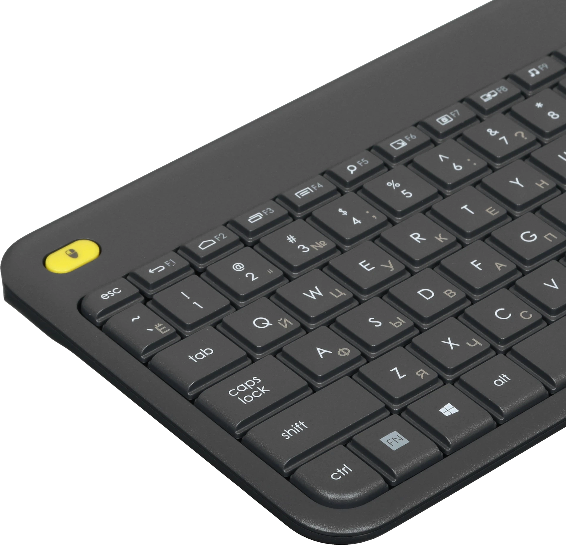 Клавиатура Logitech K400 Plus черный USB беспроводная Multimedia (920-007173)