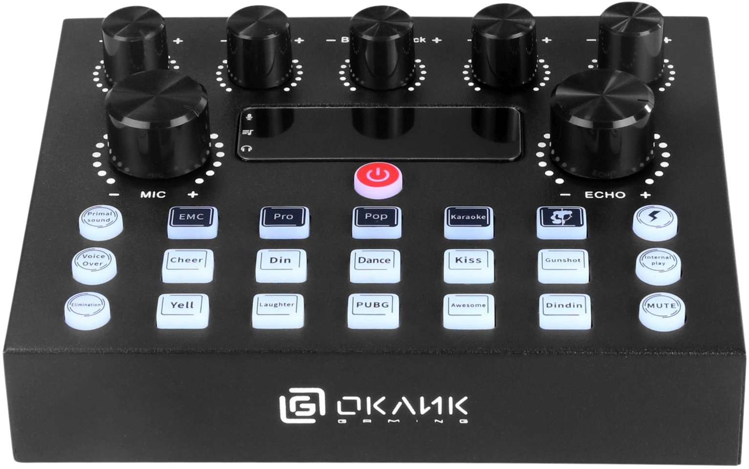 Микрофон проводной Оклик SM-600G 2.5м черный
