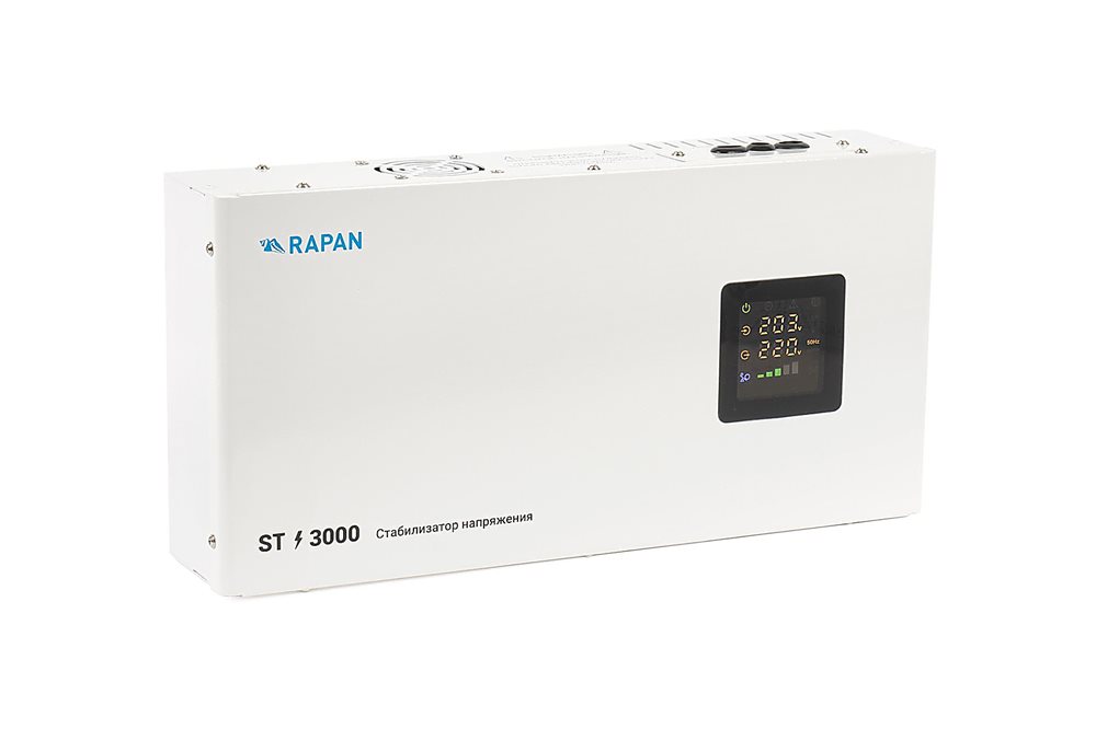 8902 RAPAN ST-3000 стабилизатор сетевого напряжения, 3000ВА, Uвх. 100-260 В
