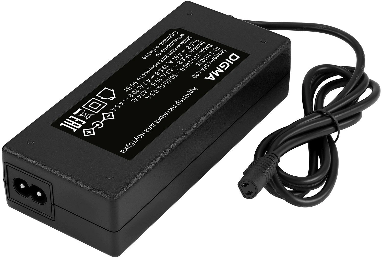 Блок питания Digma DM-A90 автоматический 90W 18.5V-20V 4-коннект. 4.62A от бытовой электросети