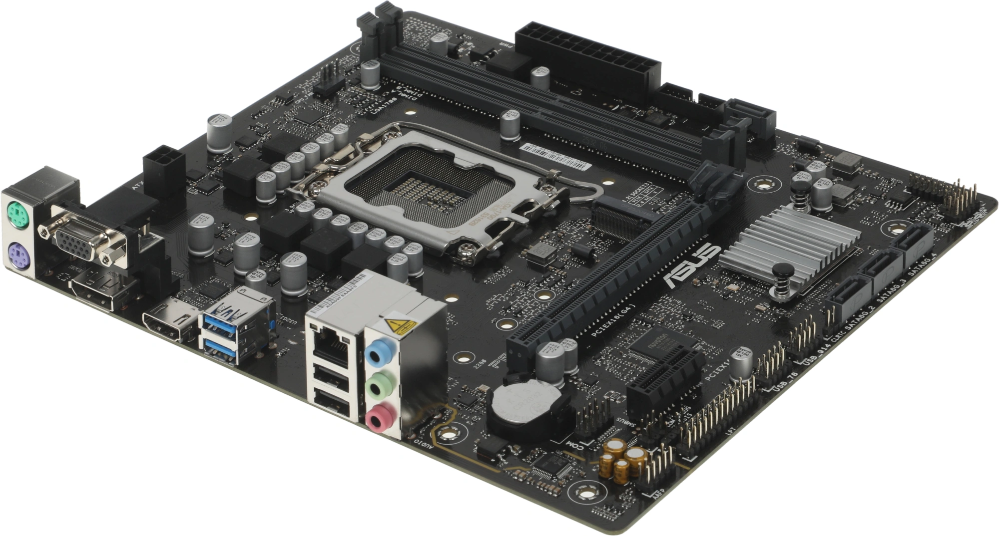 Материнская плата Asus PRIME H610M-R-SI Soc-1700 Intel H610 2xDDR5 mATX AC`97 8ch(7.1) GbLAN+VGA+HDMI+DP White Box