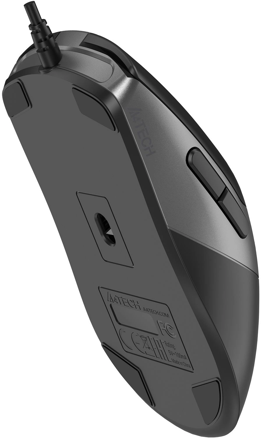 Мышь A4Tech Fstyler FM50S Plus черный оптическая 4000dpi silent USB 7but