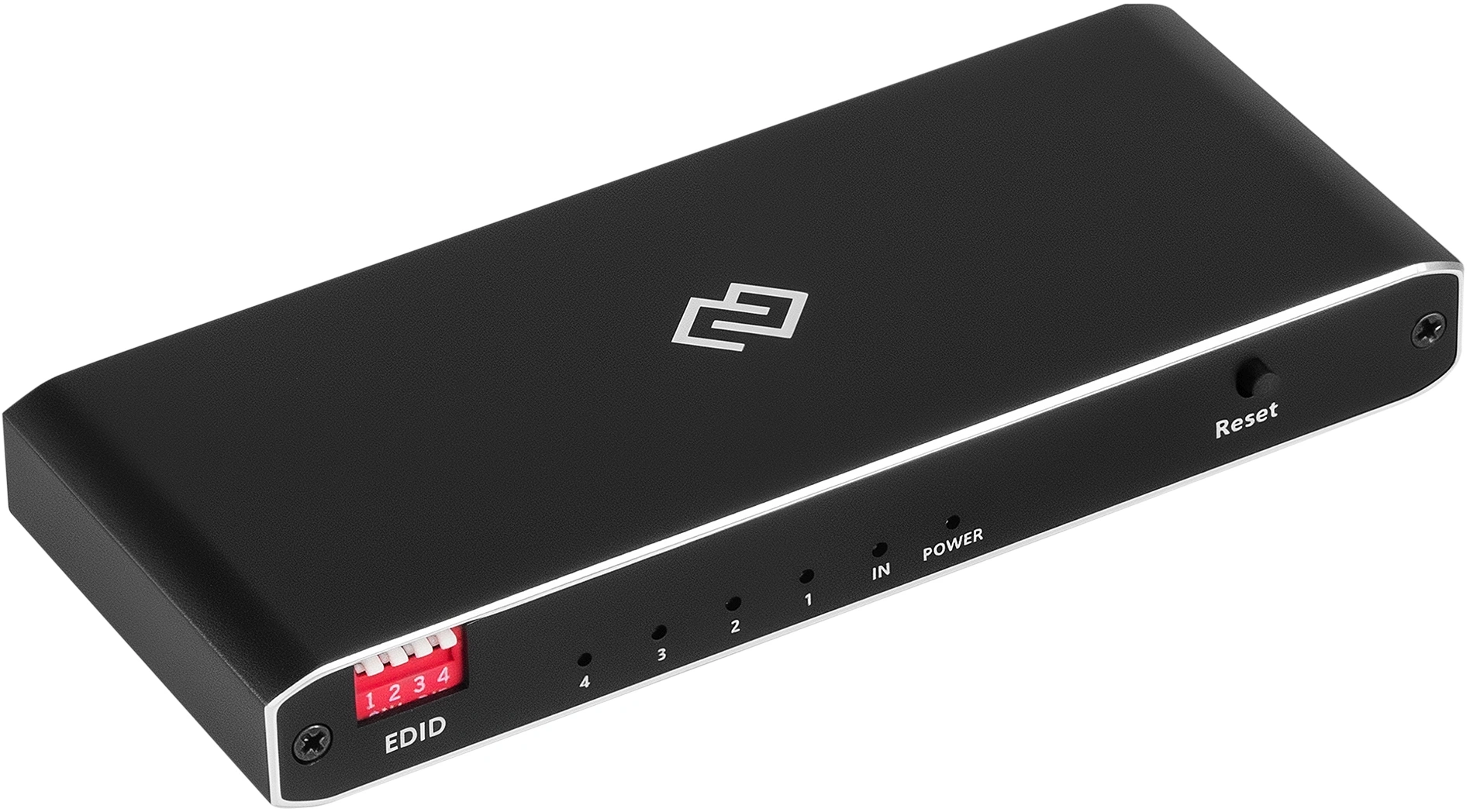 Сплиттер аудио-видео Digma DHSP-v2x4 HDMI (f)/4xHDMI (f) черный