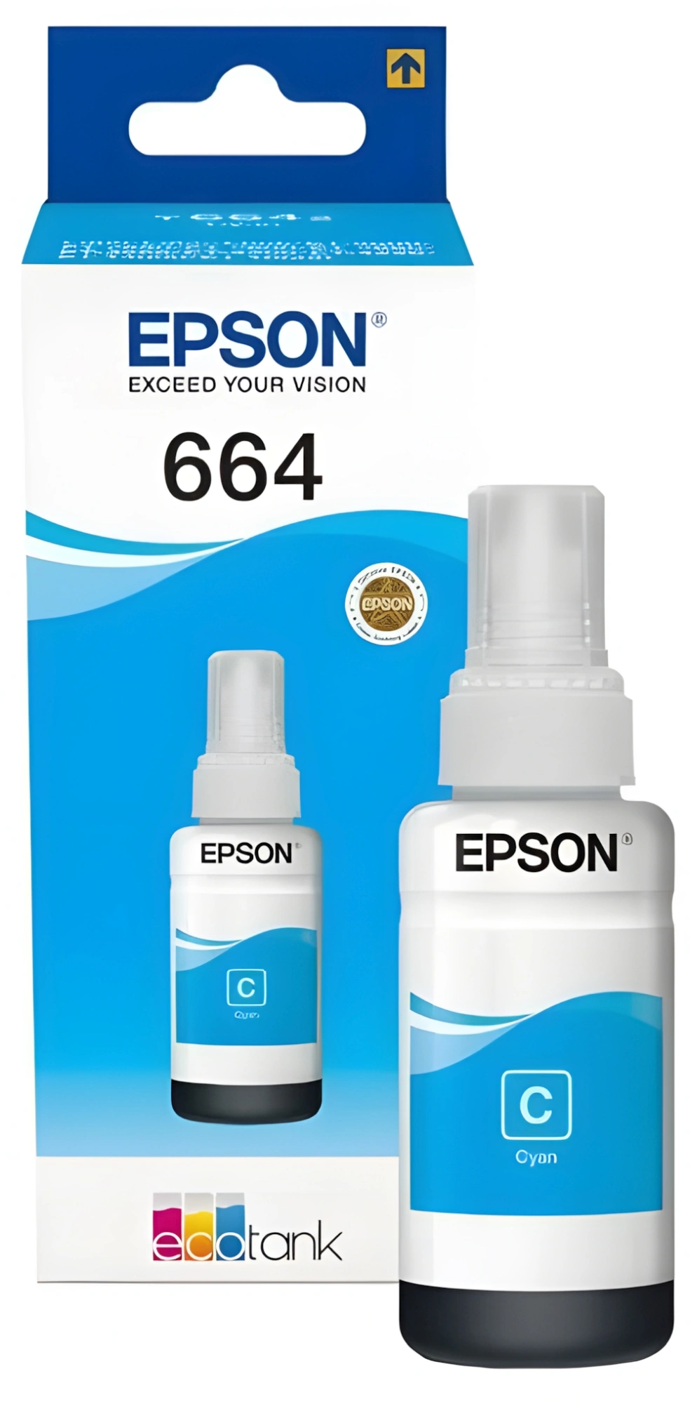 Чернила Epson 664 C13T66424A голубой 70мл для Epson L100